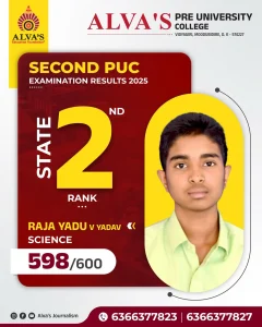 Congratulations student - 2nd PUC Rank Holders_